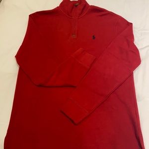 Red half zip